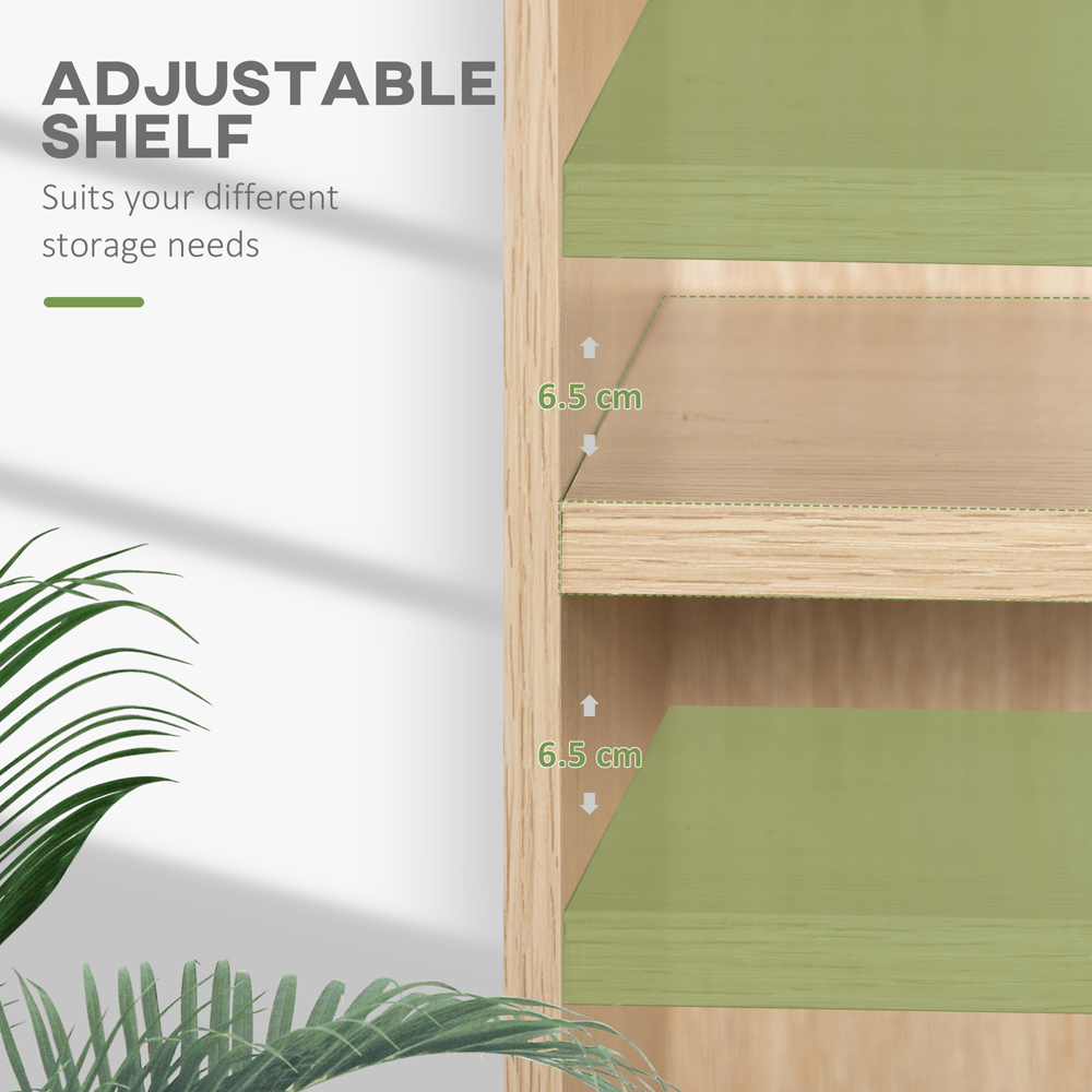 Portland 2 Shelf Natural Bookcase Image 5