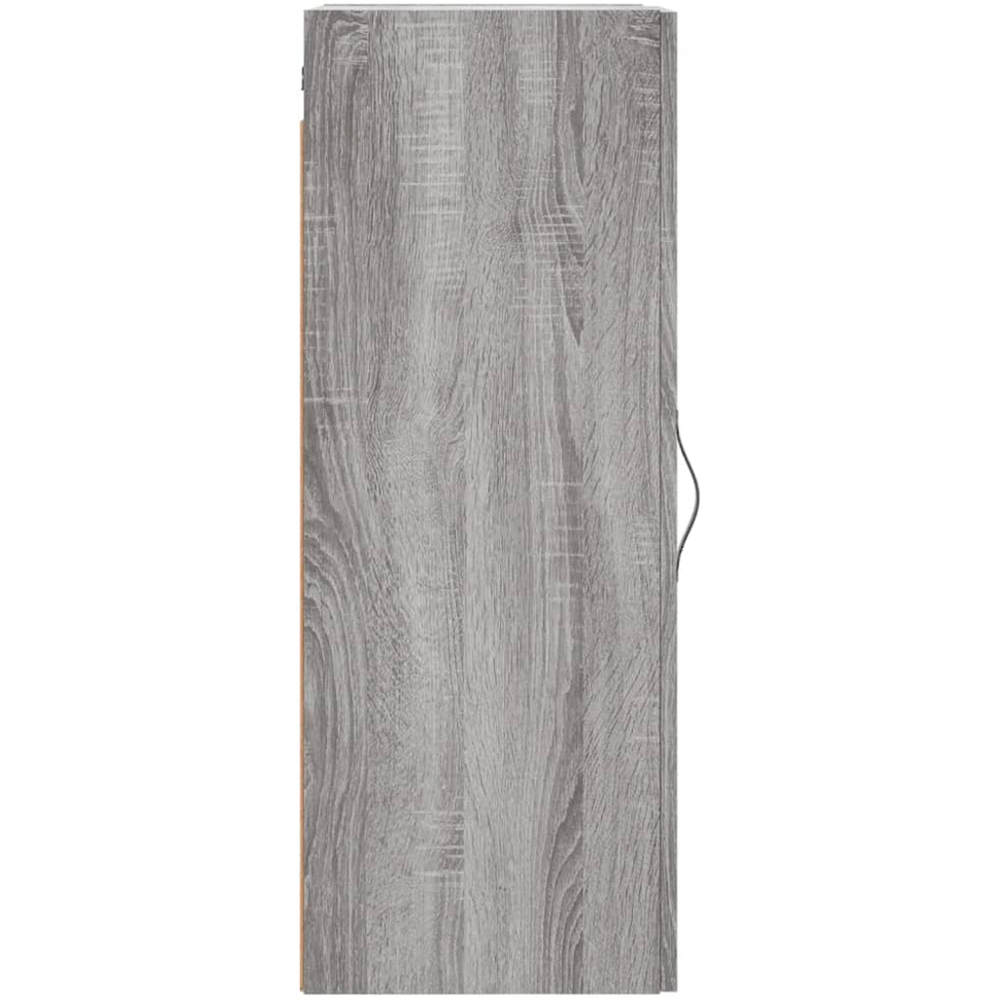 vidaXL Single Door Grey Sonoma Wall Mounted Slim Storage Cabinet Image 7