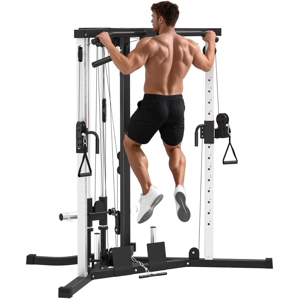 SPORTNOW 15 Position Adjustable Home Gym Workout Station Image 3