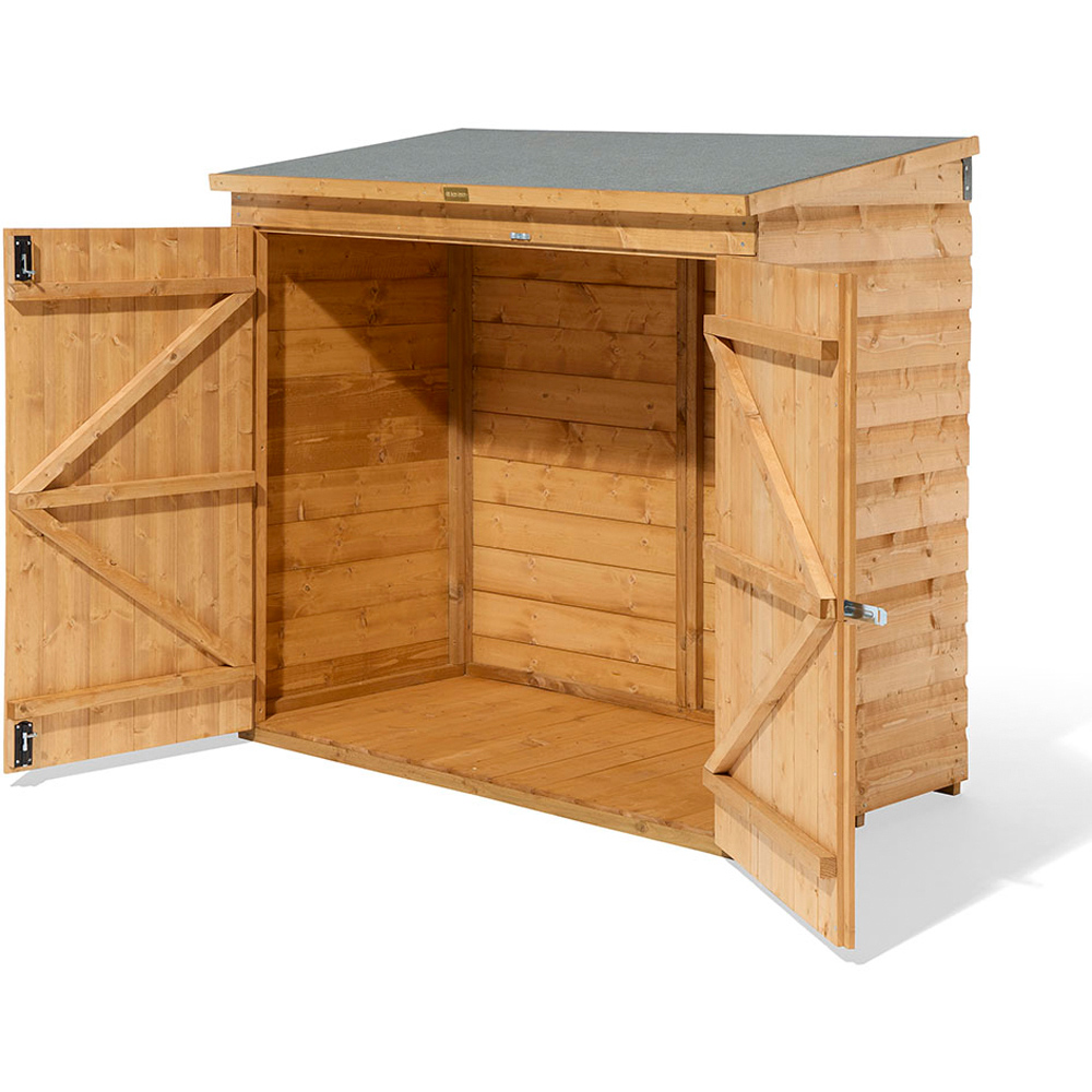 Rowlinson Shiplap 5 x 3ft Mower Garden Storage Shed Image 5