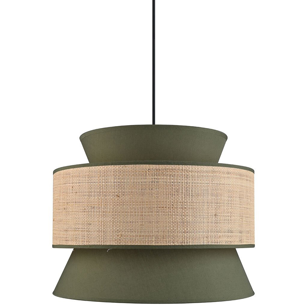Berkley Pendant - Green and Natural Image 1
