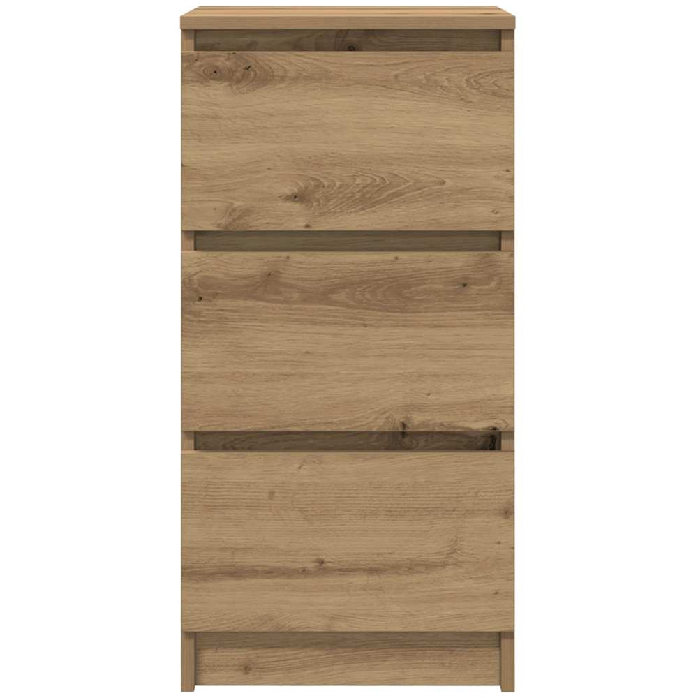 vidaXL 3 Drawer Artisan Oak Sideboard Image 5