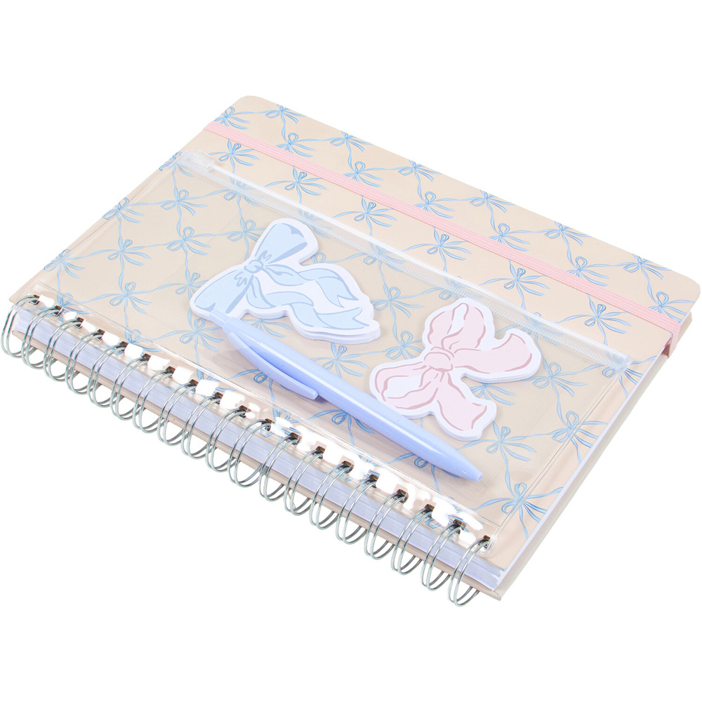 Pastel Bow B5 Notebook Set Image 3