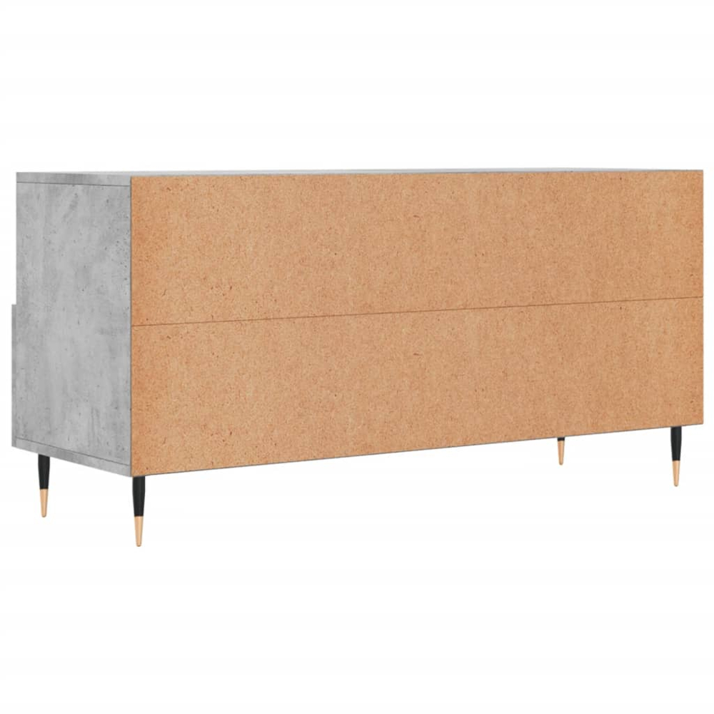 vidaXL 3 Drawer 3 Shelf Concrete Grey TV Cabinet Image 8
