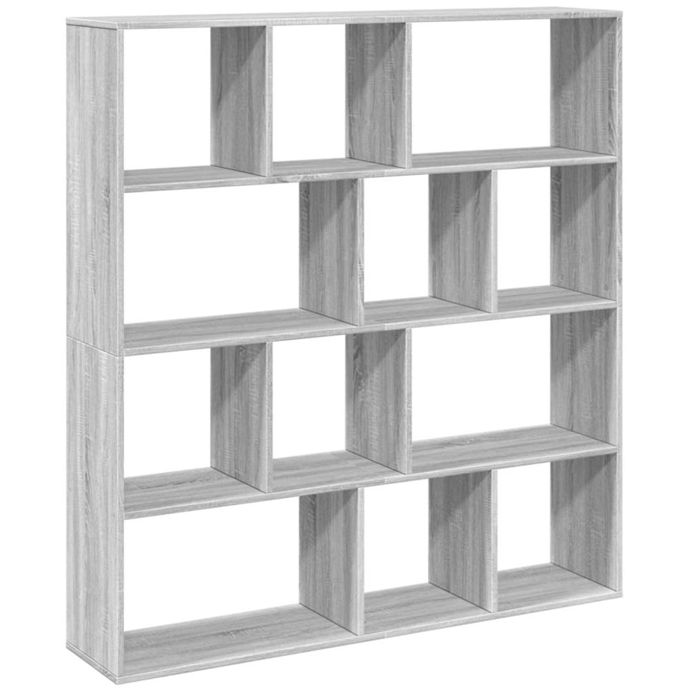 vidaXL 12 Shelf Grey Sonoma Bookcase Image 2