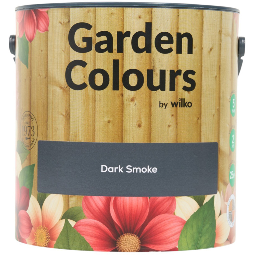 Wilko Garden Colours Dark Smoke Wood Paint 2.5L Image 10