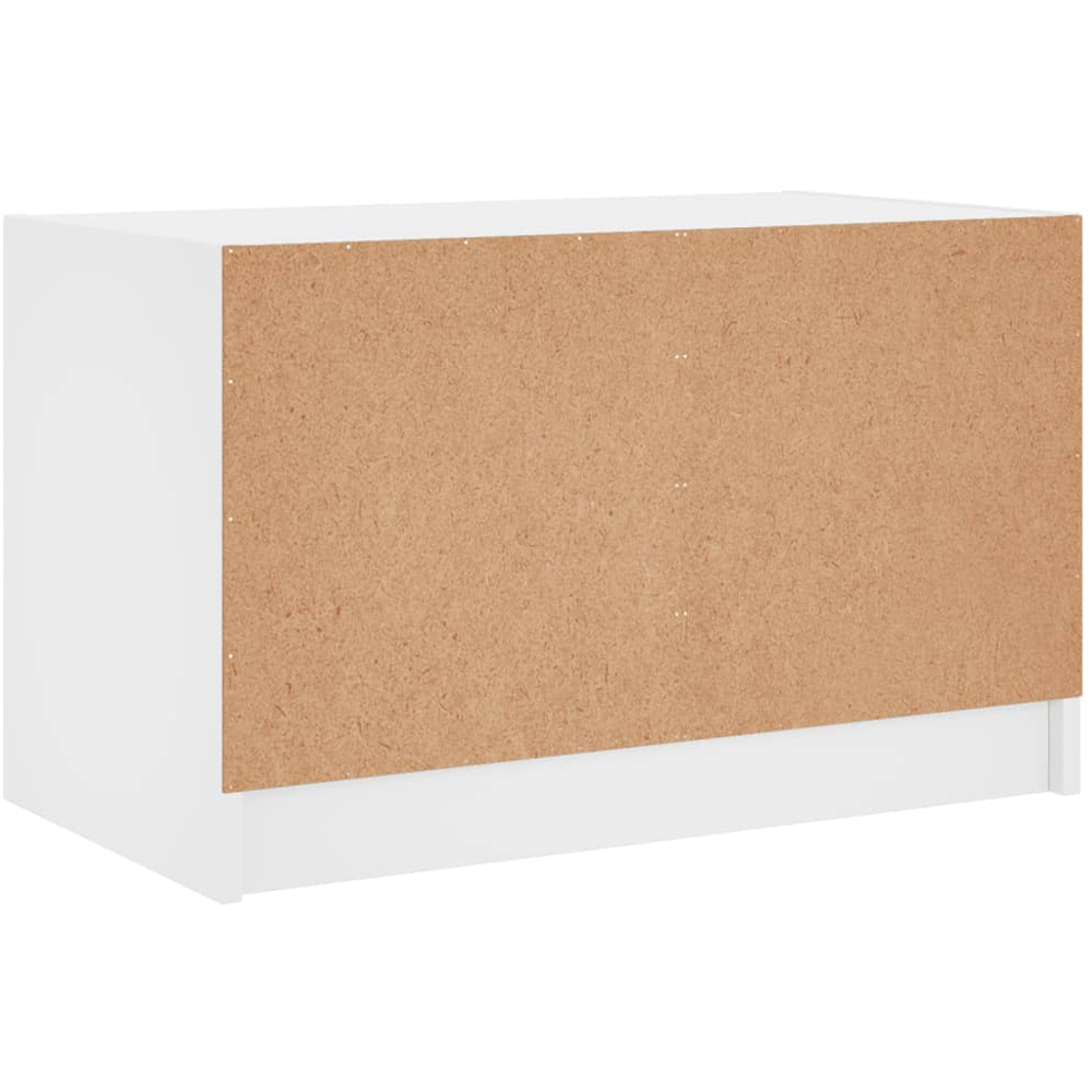 vidaXL 2 Glass Door White TV Cabinet Image 7