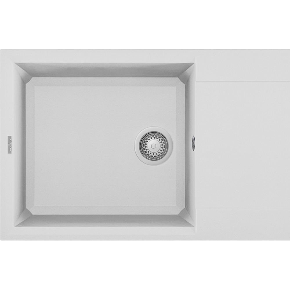 Reginox Easy 480 W White Single Bowl Granite Sink 1000 x 500mm Image 2