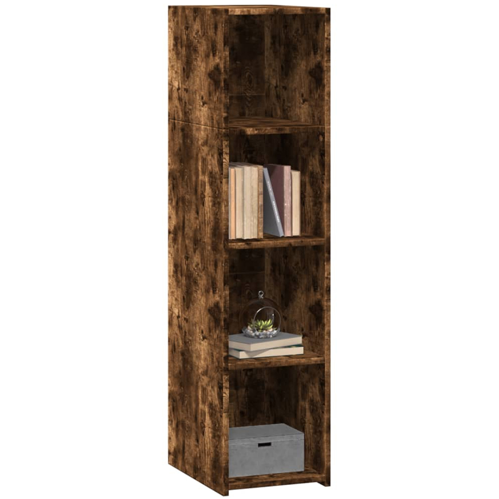 vidaXL 4 Shelf Smoked Oak Highboard Image 3