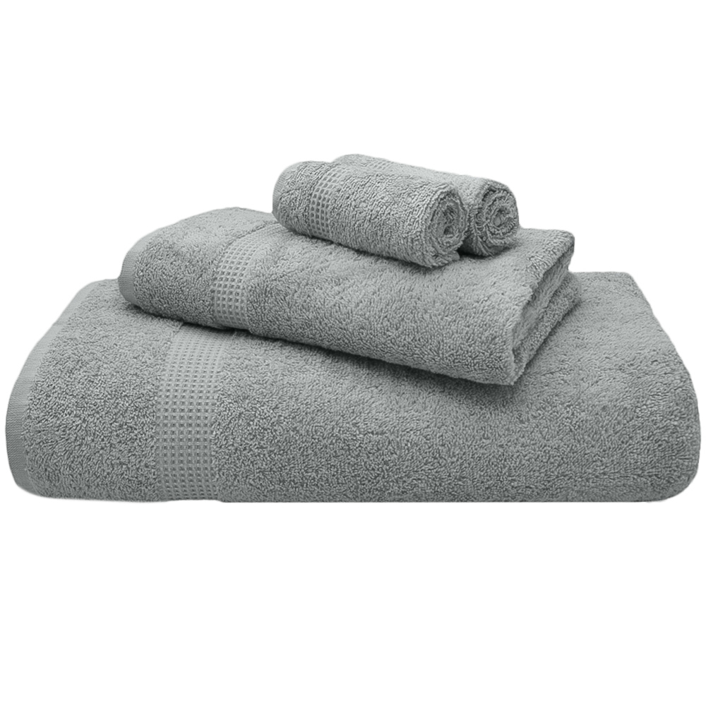 Mayfair Egyptian Cotton Platinum Hand Towel Set of 2 Image 1