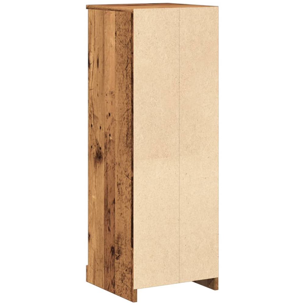 vidaXL Single Door Single Drawer Old Wood Highboard Image 6