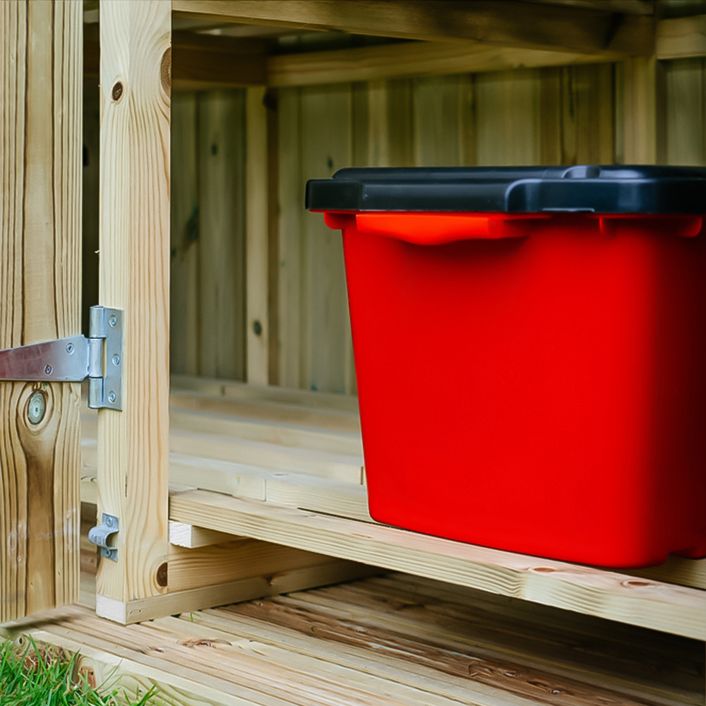 The Garden Village Shireburn 6 Recycle Box 2 Wheelie Bin Shed Image 4