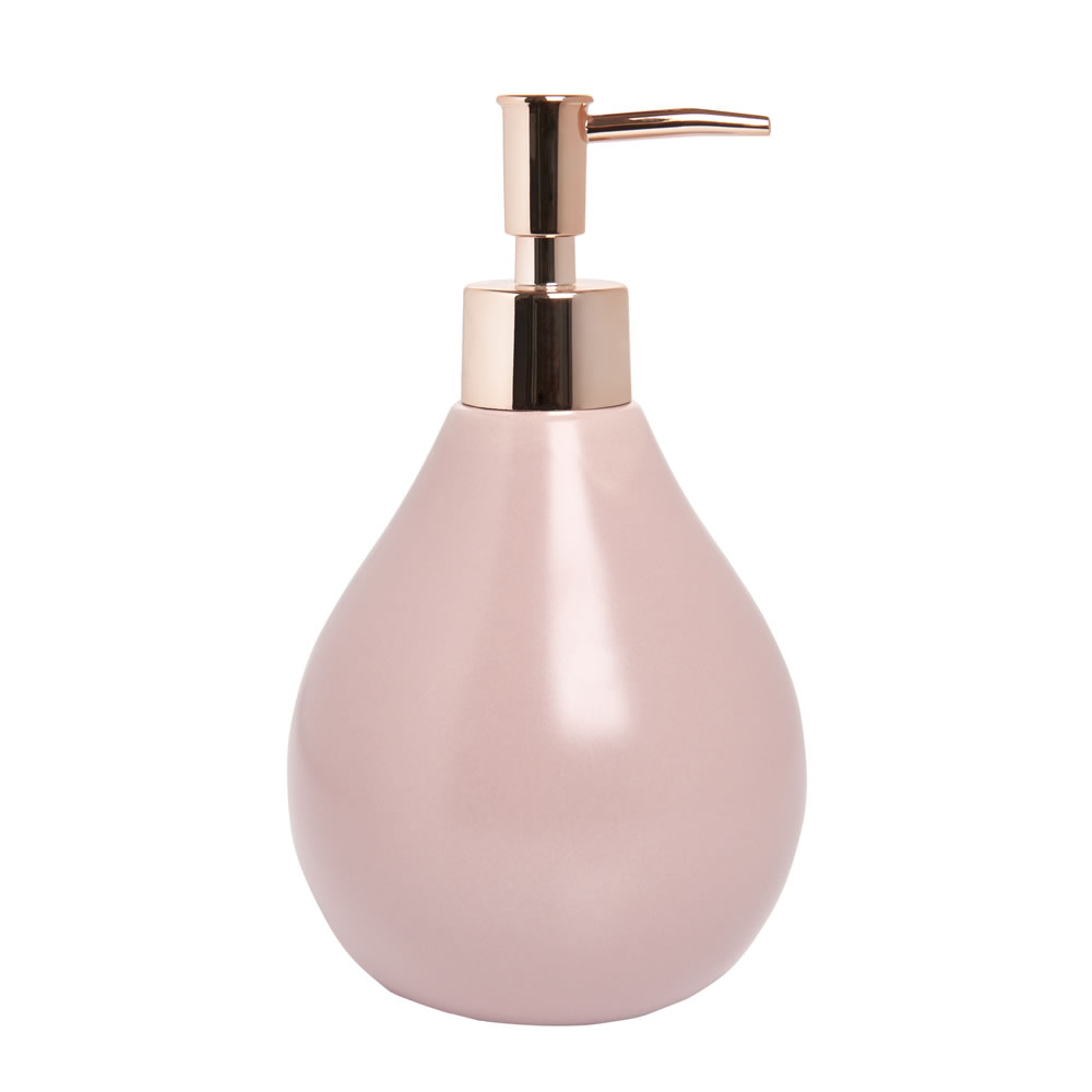 Wilko Pink Soap Dispenser Image 1