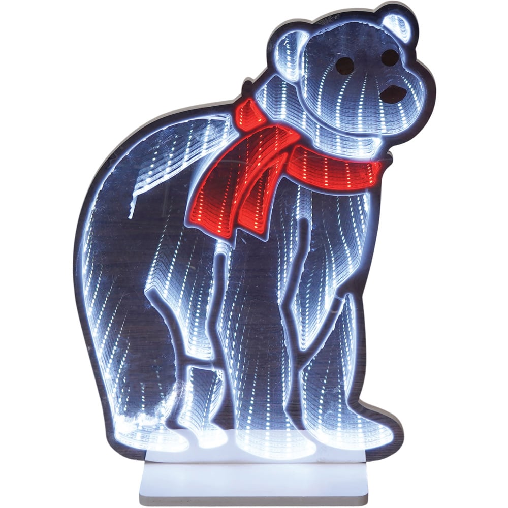 Xmas Haus 175 Super Bright LED Polar Bear Infinity Light 32 x 42cm Image 2
