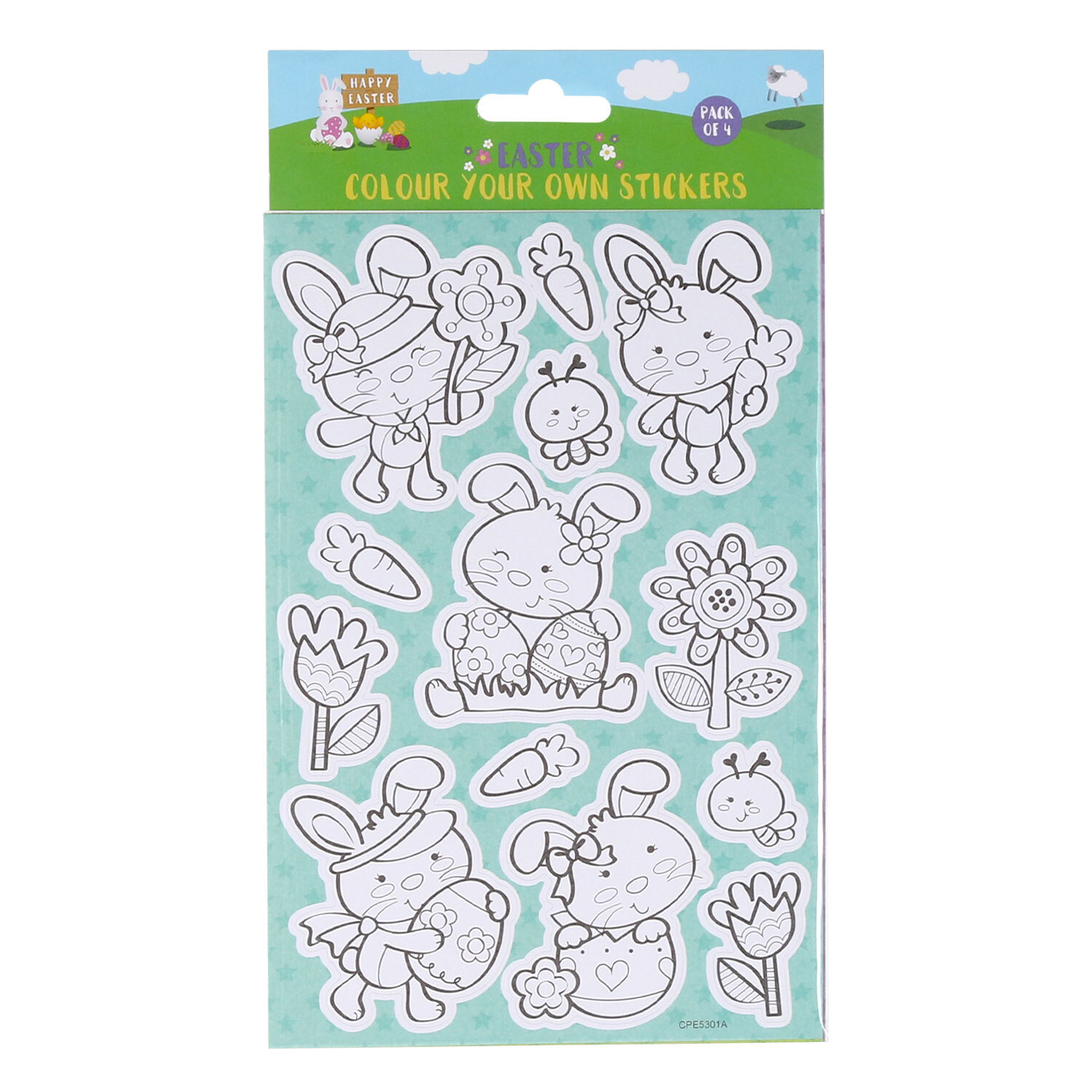 Colour Your Own Easter Stickers Image