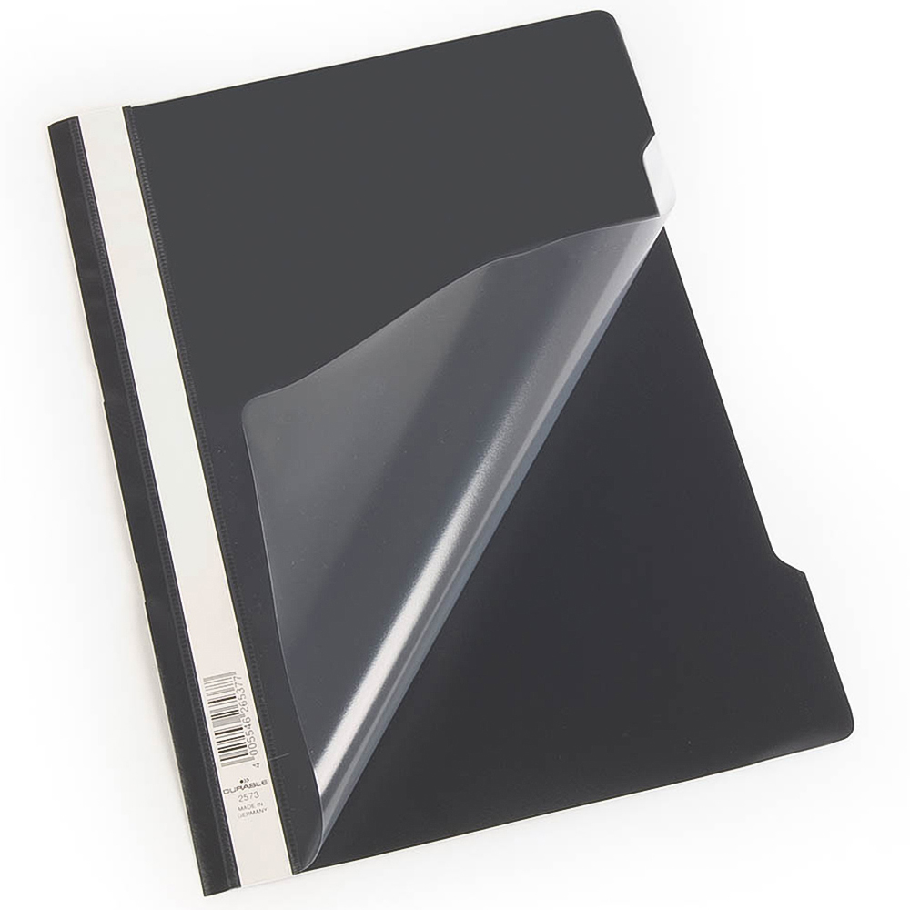 Durable A4 Black Clear View Document Report File Folder 50 Pack Image 2