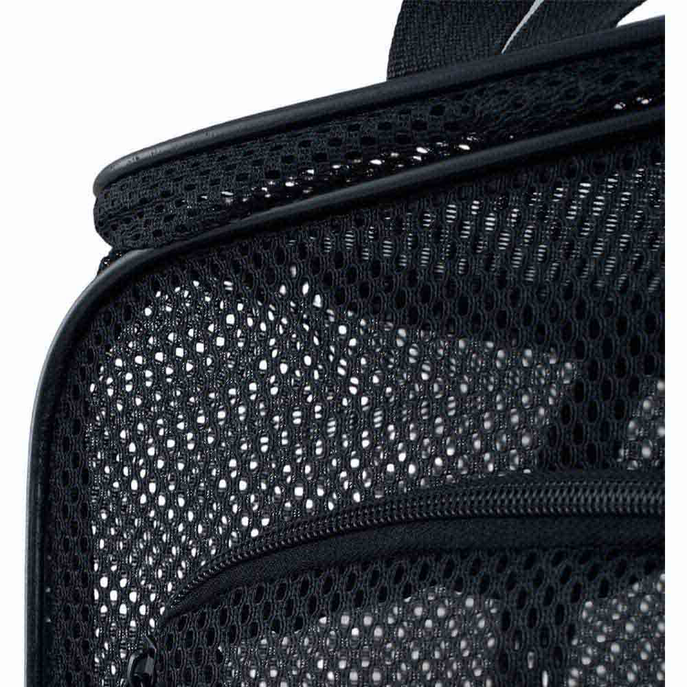 H&O Direct 43 x 33 x 62cm Black Mesh Expandable Pet Carrier Backpack Image 4