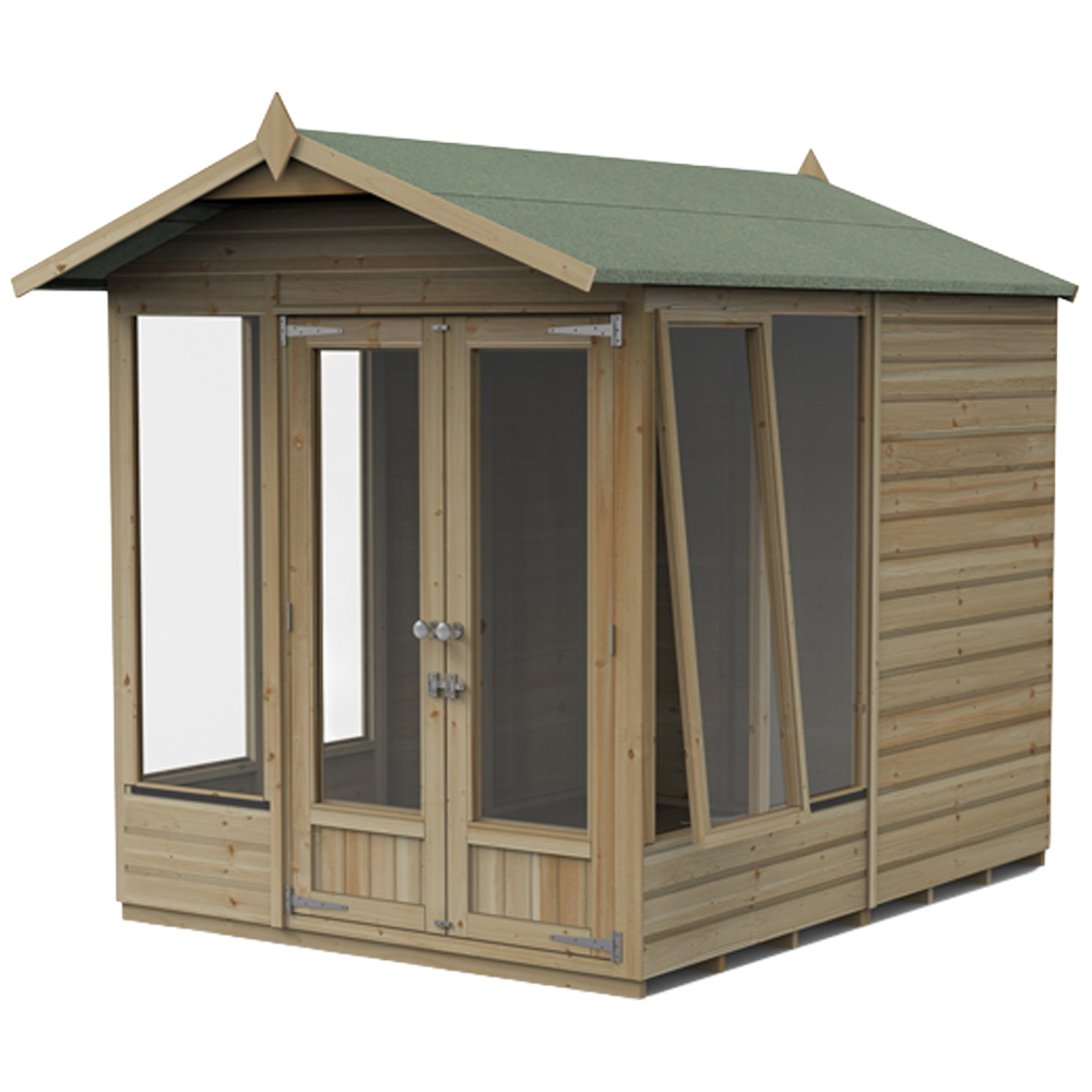 Forest Garden Beckwood 6 x 8ft Single Opening Apex Summerhouse Image 1