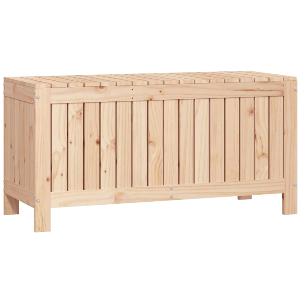 vidaXL 54 x 108 x 42.5cm Brown Pine Wood Garden Storage Box Image 1