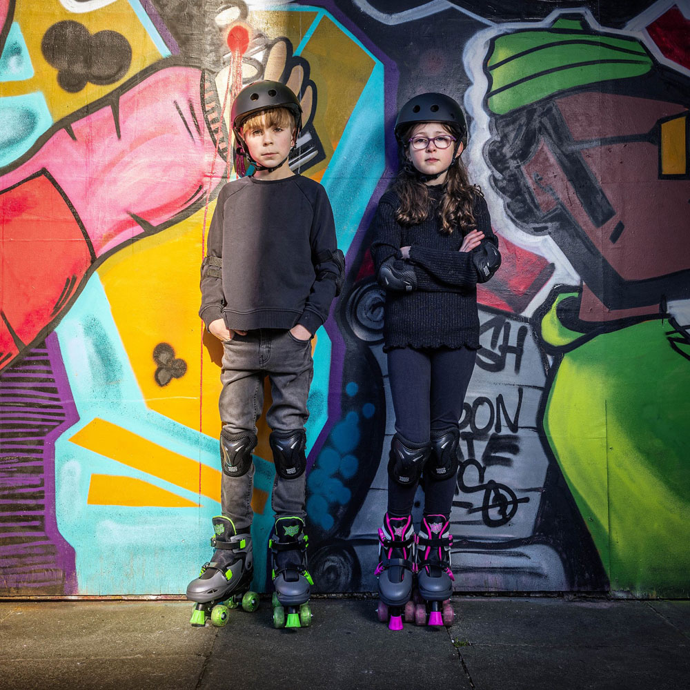 Xootz Pink Quad LED Skates Medium Image 7