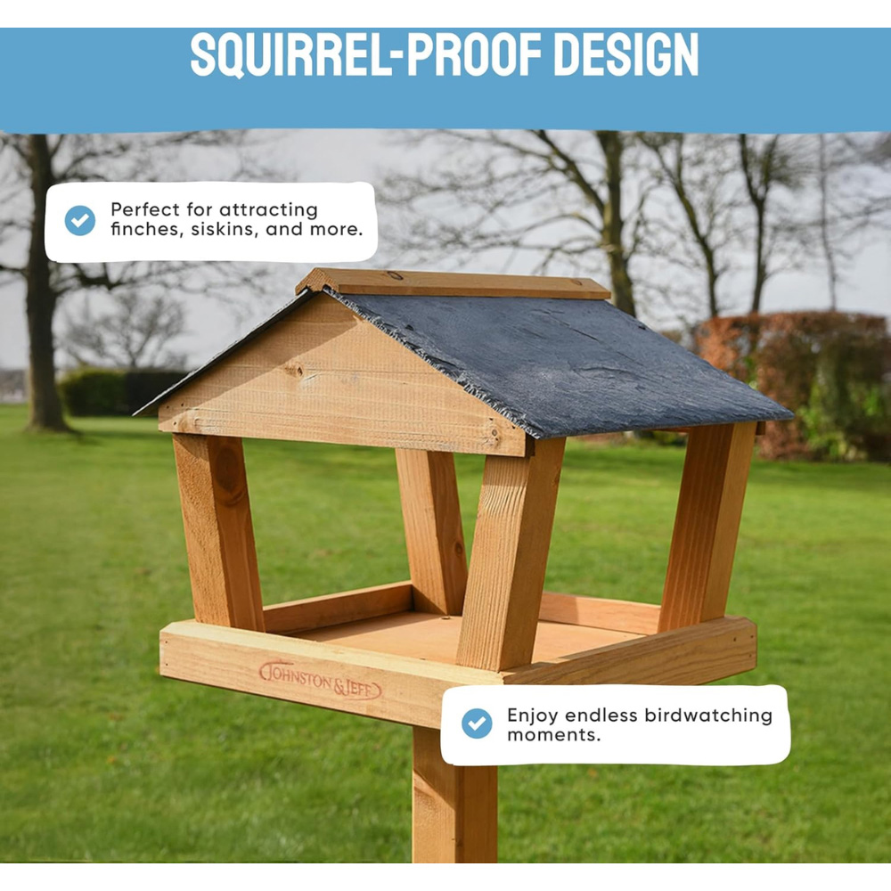 Happy Beaks Dartington Wooden Bird Table Image 5