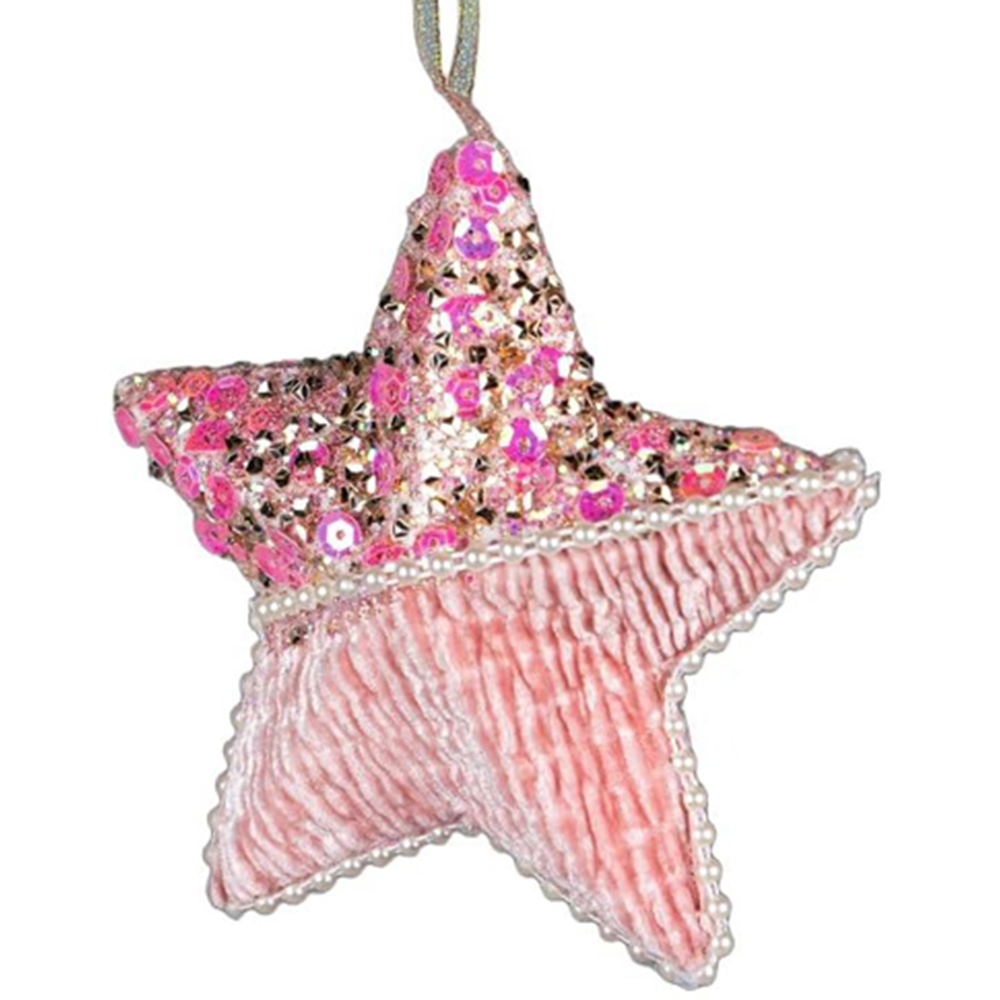 Shatchi Baby Pink Star Ornament Image 1