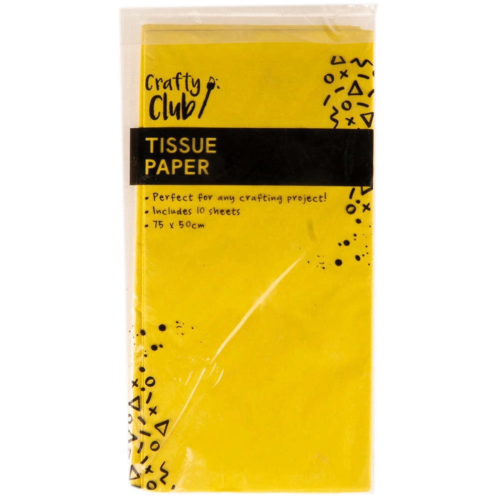 Crafty Club Tissue Paper Sheets - Yellow Image