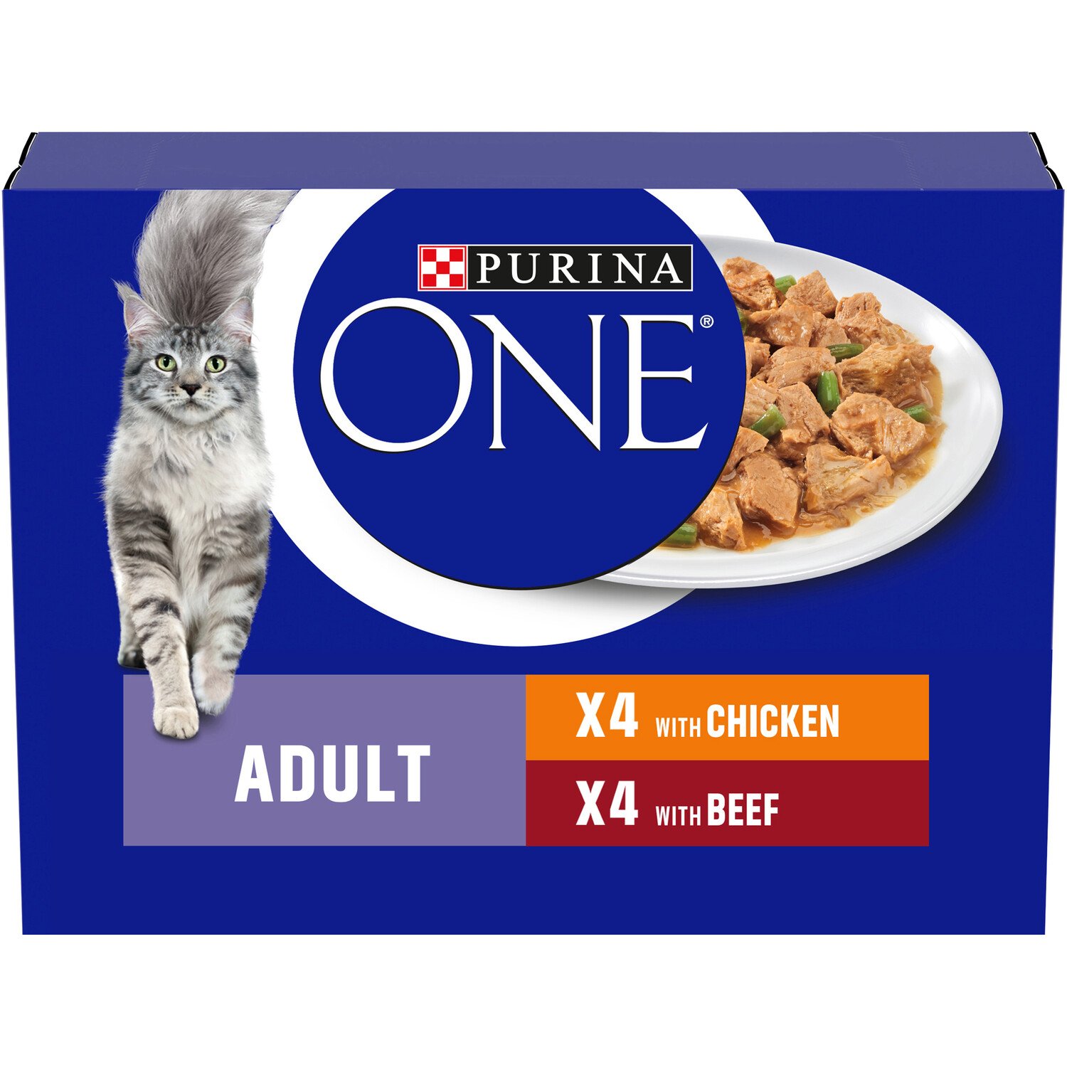 Purina Chicken and Beef Fillets Cat Food Image