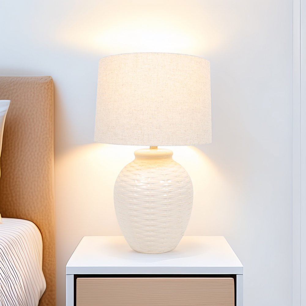 Nori Table Lamp - Beige Image 2