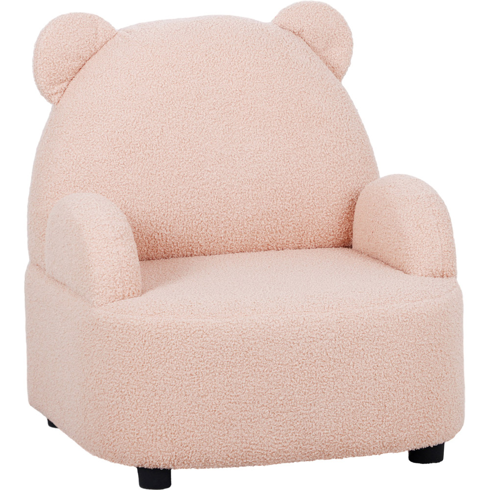 AIYAPLAY Pink Bear Shaped Kids Armchair Image 2