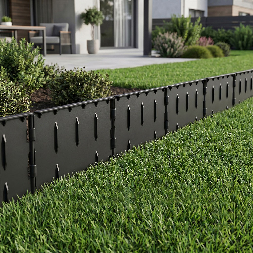 Spector Lambu 178 Piece Black Garden Border Lawn Edging Set Image 3