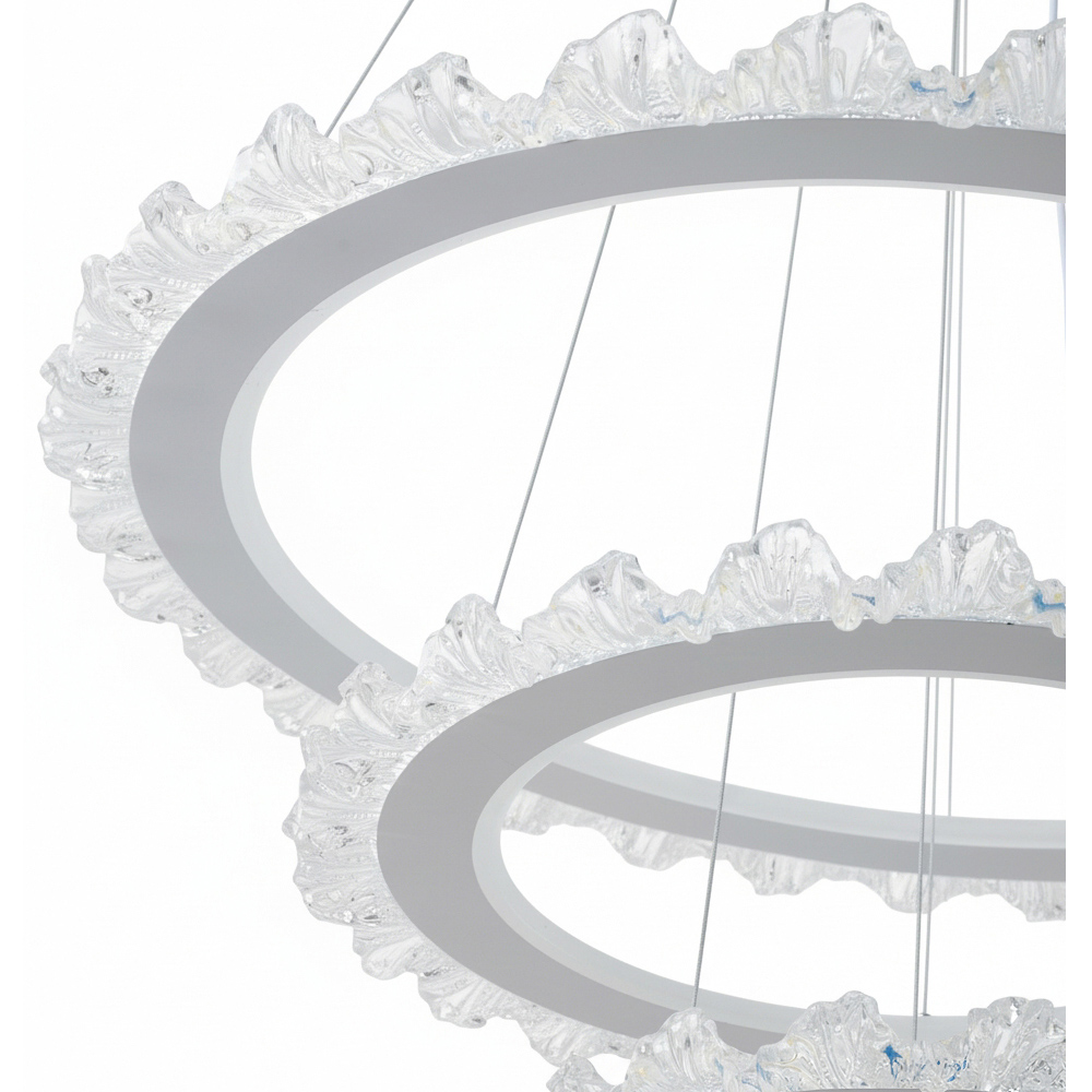 Living and Home Multi-Layer Acrylic LED Pendant Light 60W Image 6