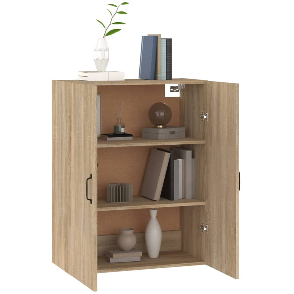 vidaXL 2 Door Sonoma Oak Wall Cabinet Image 4