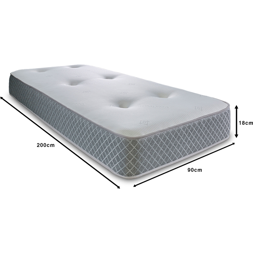 Starlight Beds European Single Tufted Hybrid Memory Foam and Spring Mattress Image 4