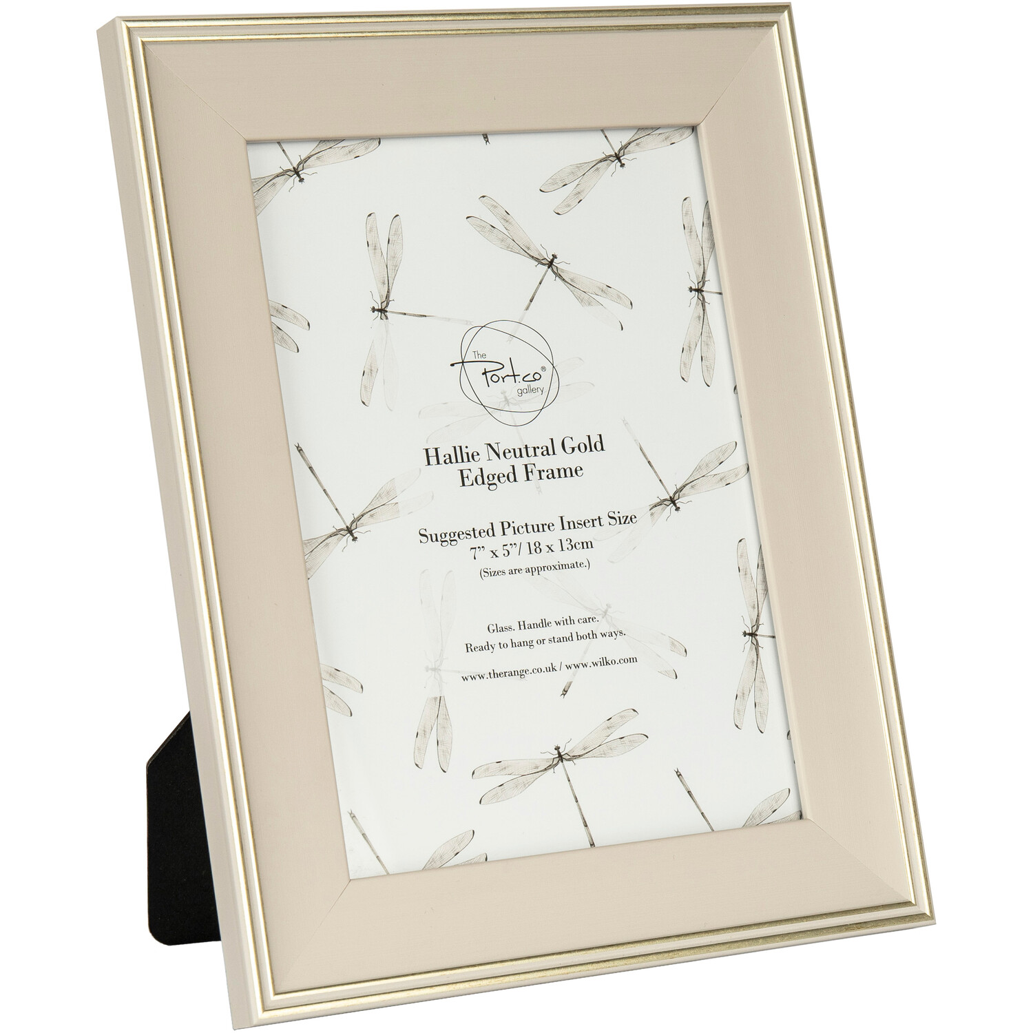 Hallie Neutral Gold Edged Frame Neutral 7 x 5in Image 1