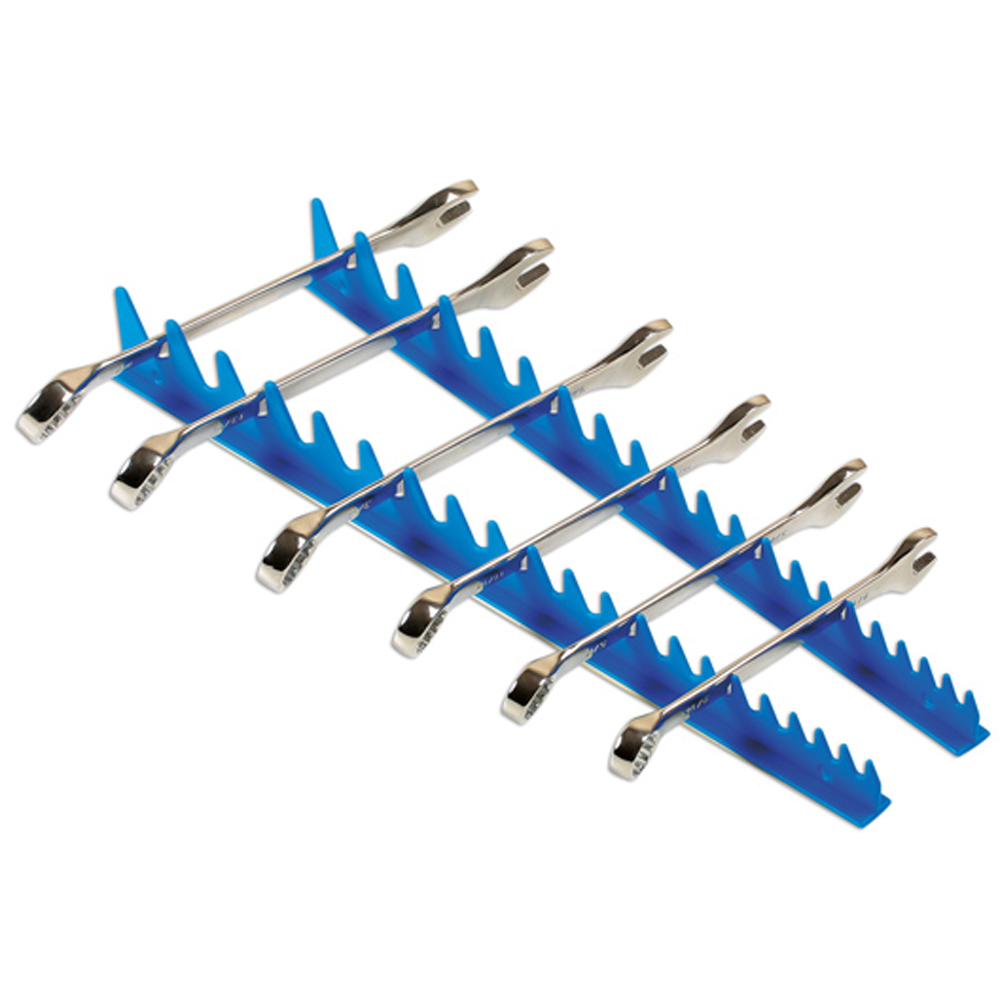 Laser 6975 Sharks Teeth 20 Spanner Blue Organiser Image 3
