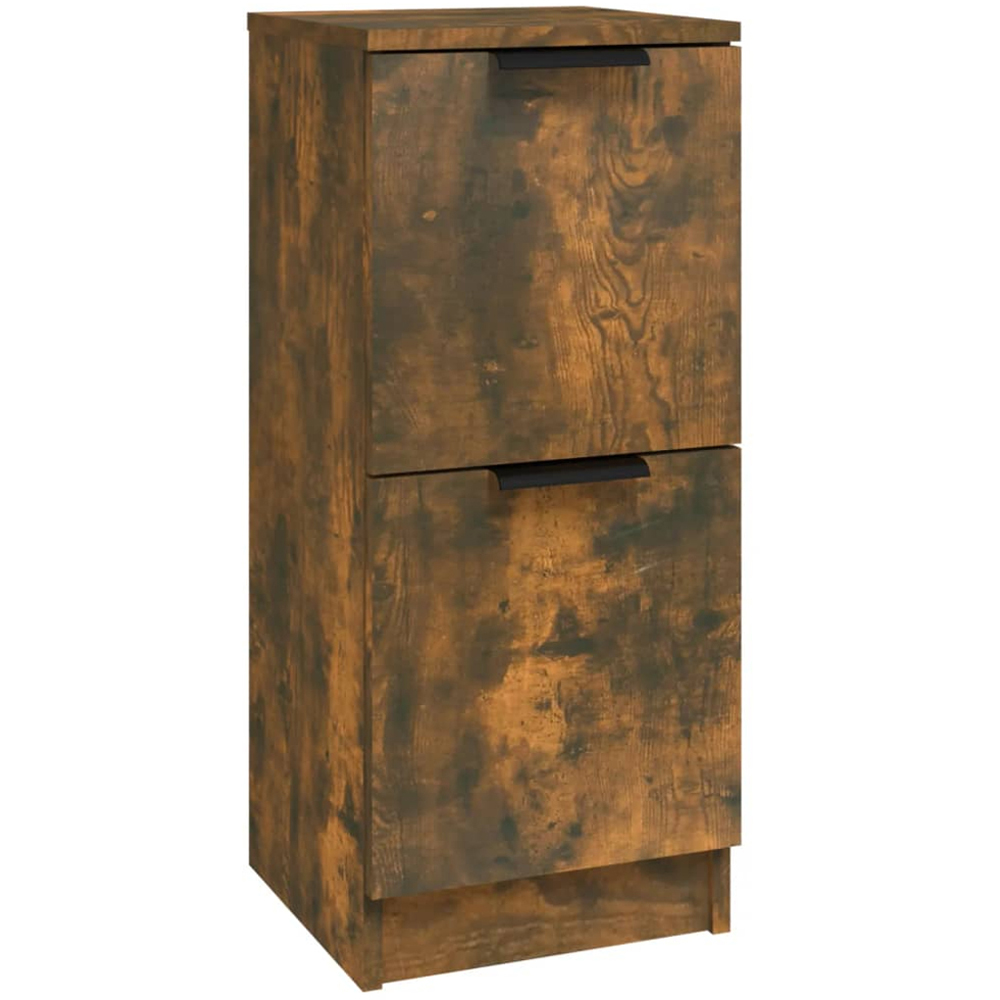 vidaXL 2 Door Smoked Oak Sideboard Image 2