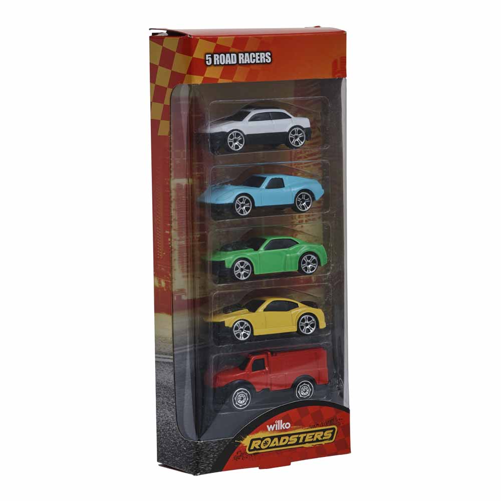 Wilko Roadsters Diecast Cars 5 pack - Assorted Image 1
