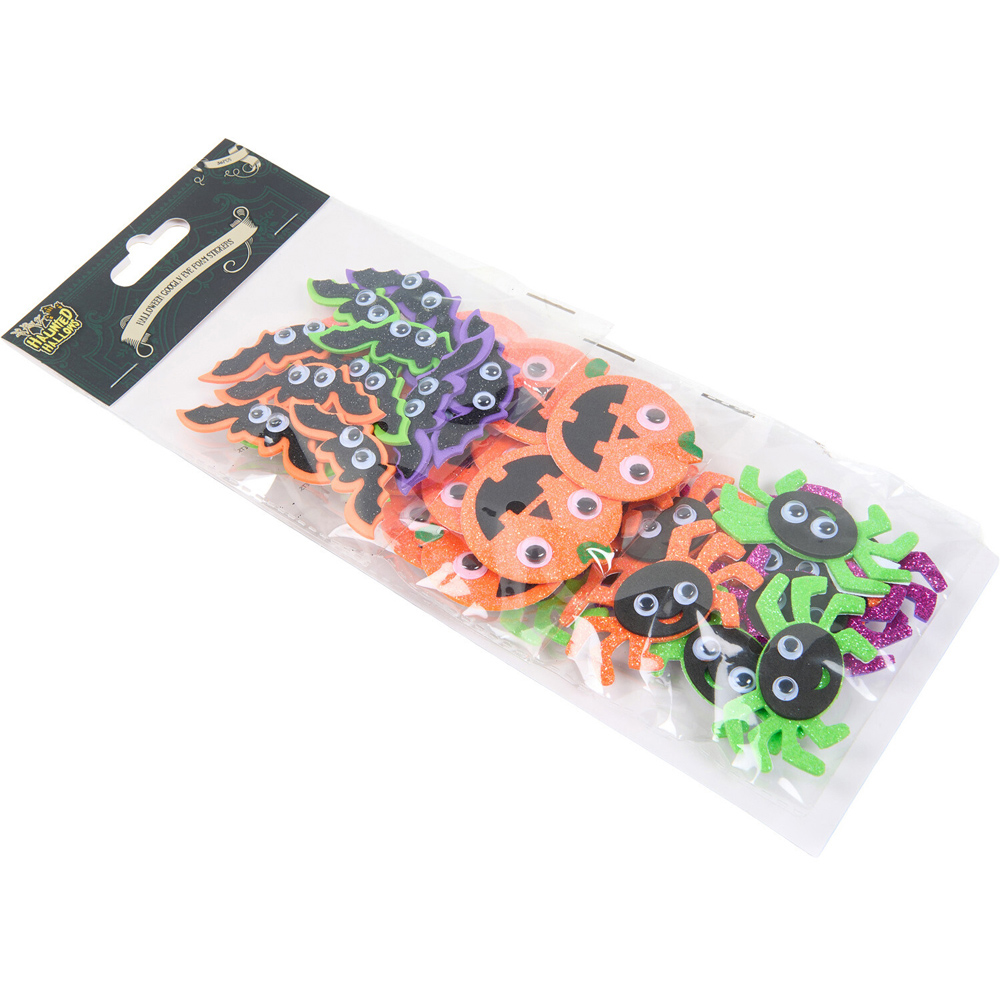 Pack of 36 Halloween Googly Eye Foam Stickers Image 3