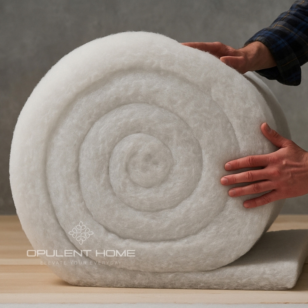Opulent Home White Eco Polyester Loft Insulation Roll 5m x 570 x 110mm Image 2