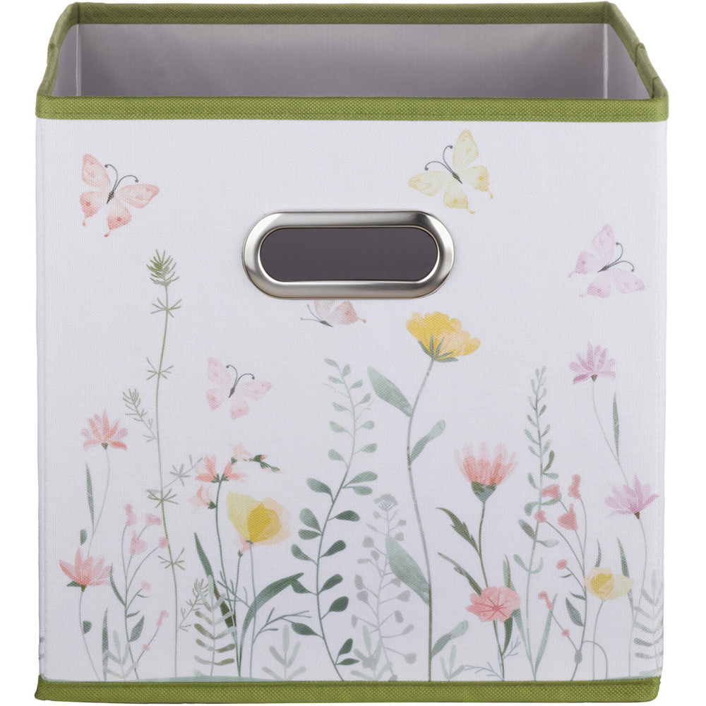 Floral Design Storage Cube Image 1