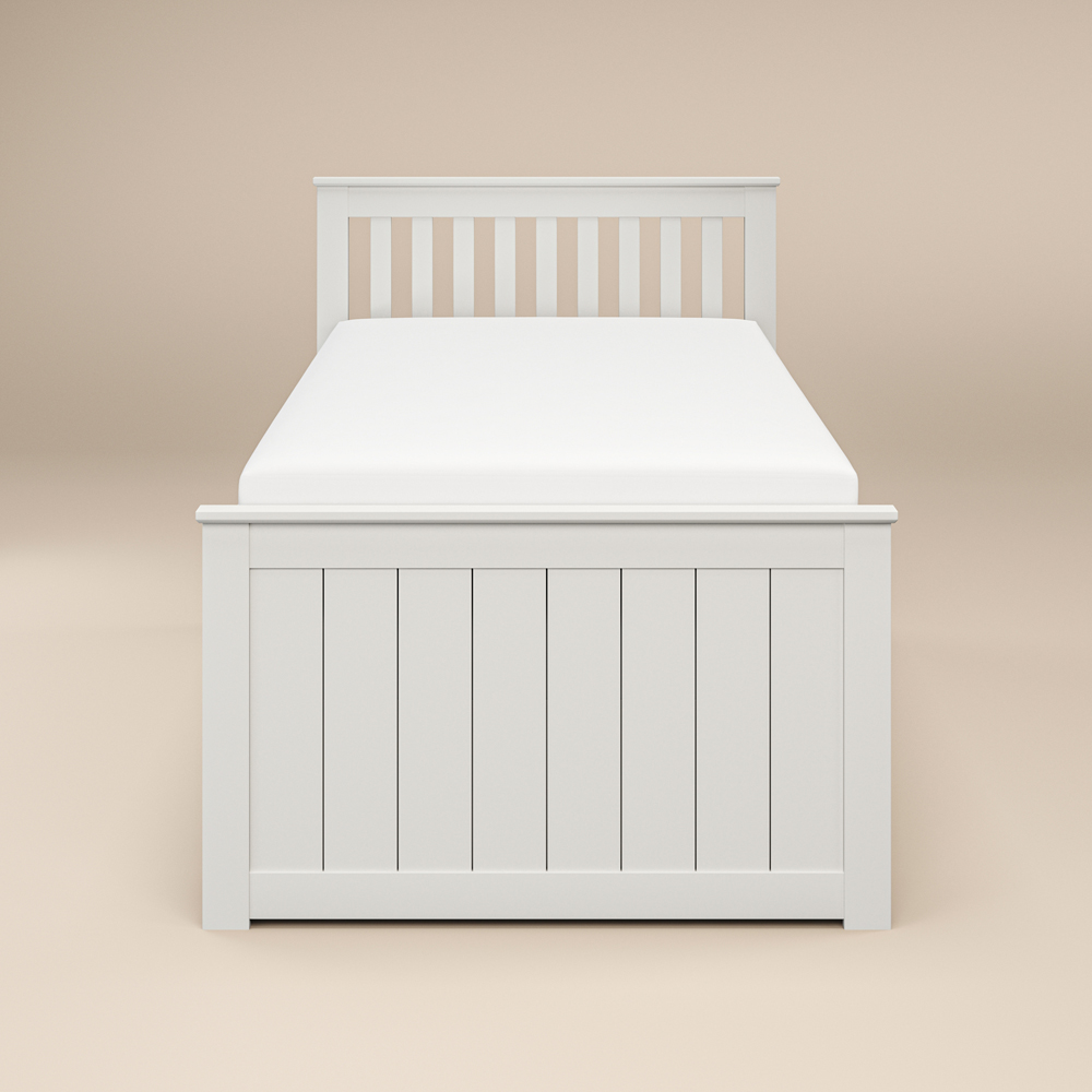 Flair Montana Captain's Single White 3 Drawer Wooden Guest Bed with Trundle Image 3