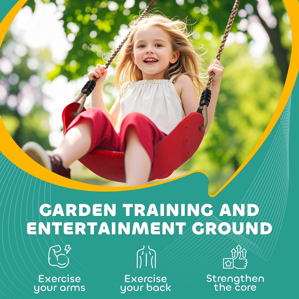 AIYAPLAY 10 Piece Kids Multicolour Zip Line Kit Image 7