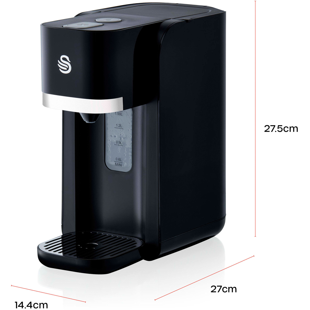 Swan Black Instant Hot Water Dispenser 1.5L Image 9