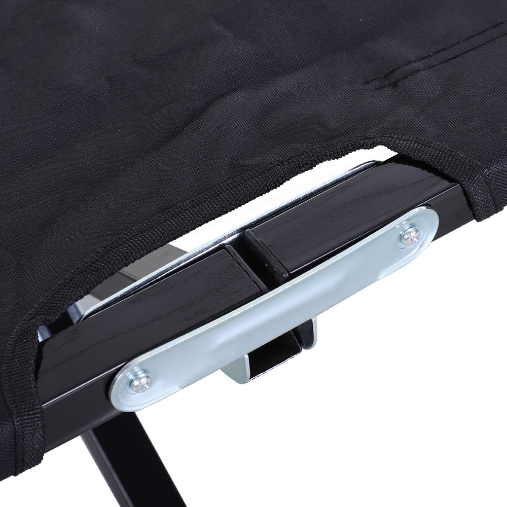 Outsunny Double Black Portable Camping Cot Image 9