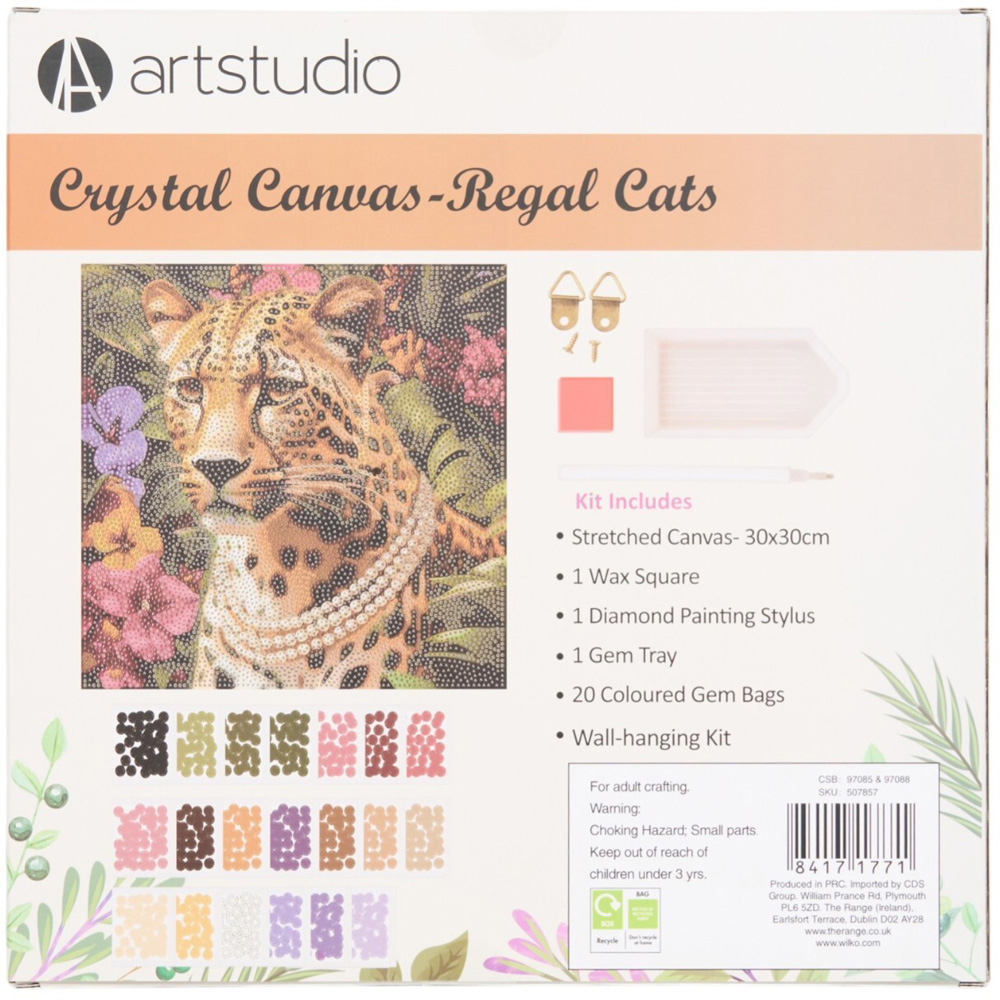 Regal Cats Crystal Canvas Kit Image 5