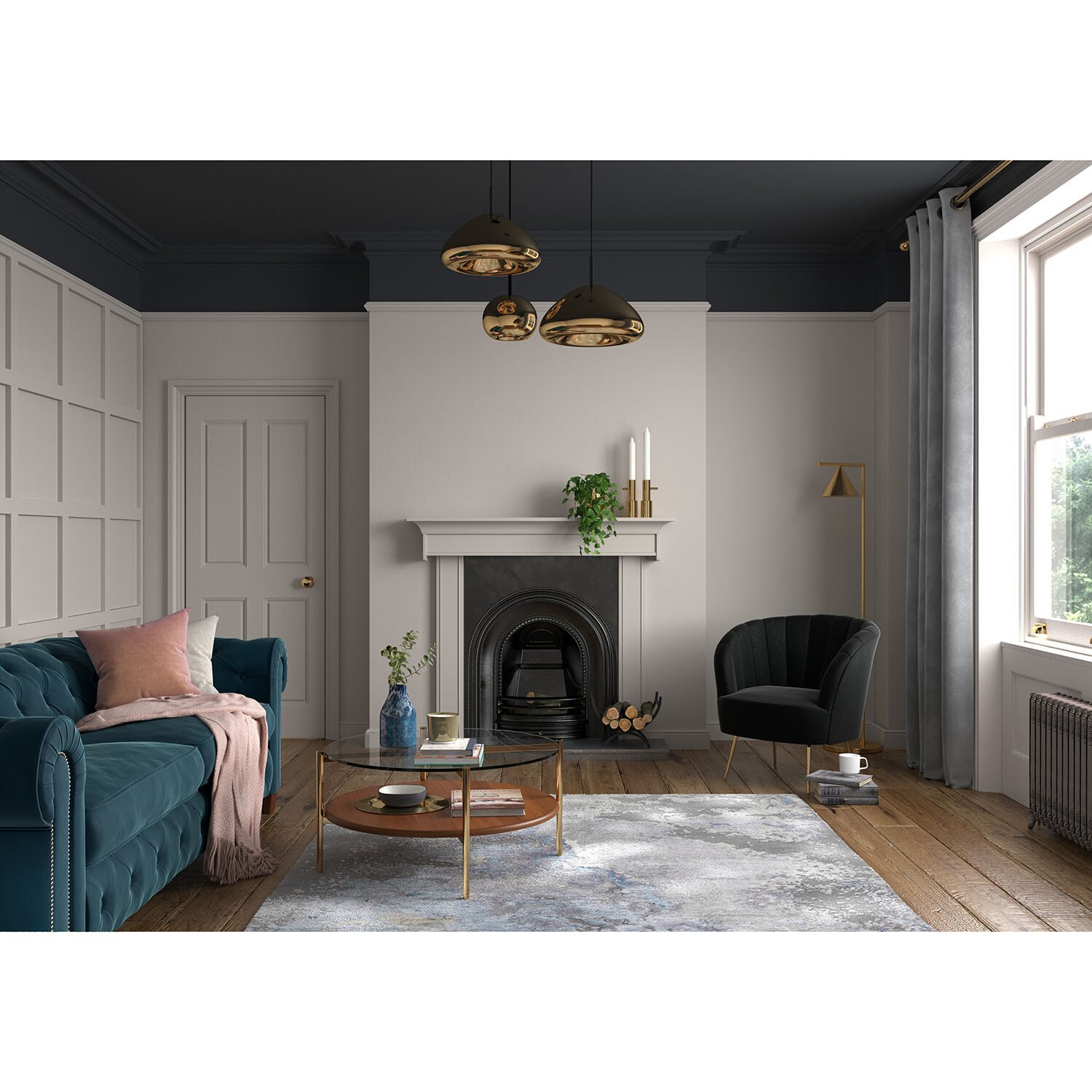 Dulux Heritage Walls and Ceilings Pebble Grey Velvet Matt Emulsion Paint 2.5L Image 5
