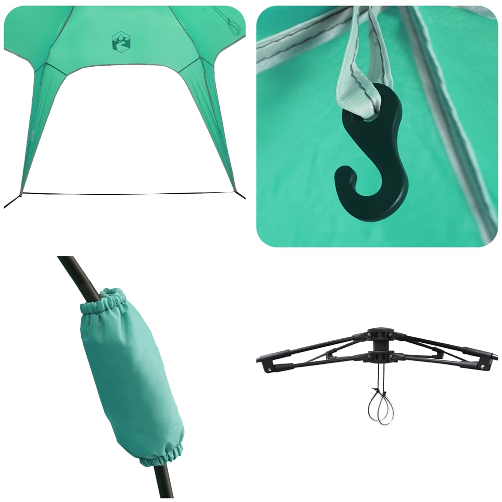vidaXL 4 Person Instant Tent Green Image 8