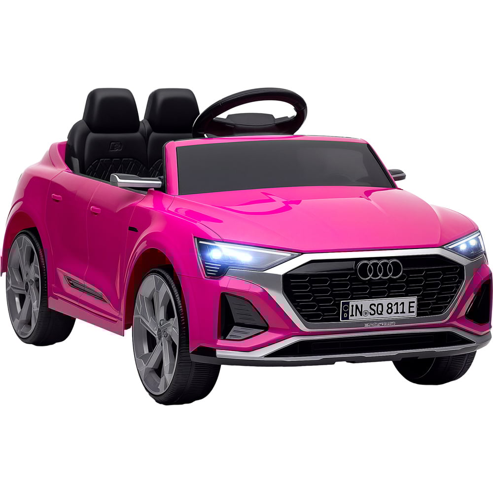 Tommy Toys Pink Audi Q8 E-tron Sportback Licensed Kids Electric Car with Remote Image 1