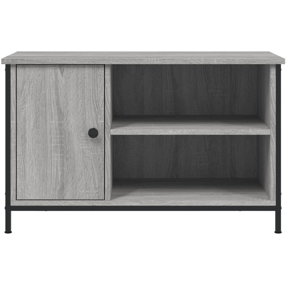 vidaXL Single Door 2 Shelf Grey Sonoma TV Cabinet Image 5